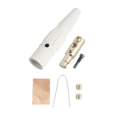 Marinco Cls2Mb-B Cls Inline Single Pin (400A/600V) No 6-No 2 Awg Male-Wht (B) CLS2MB-B